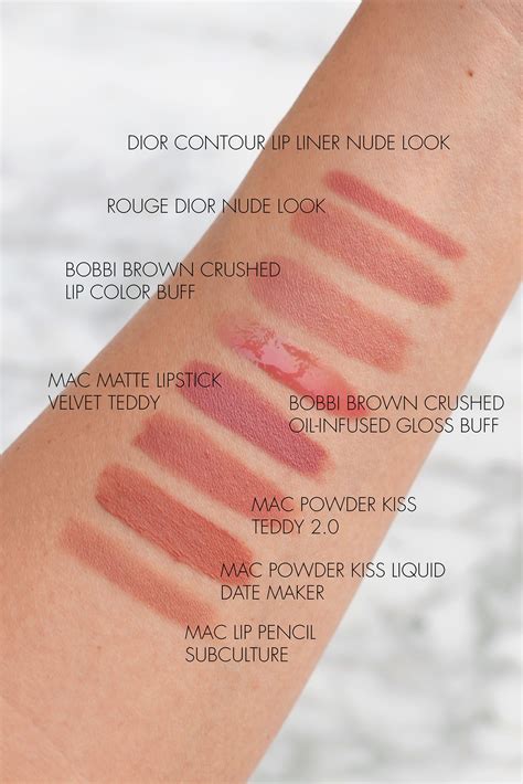 dior lip liner spring swatch